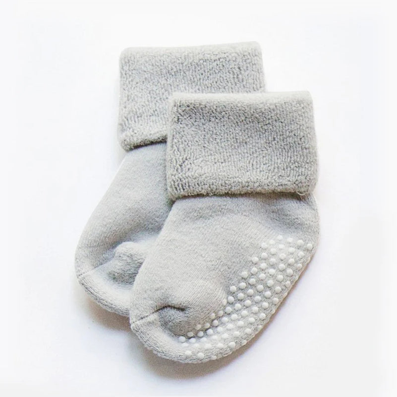 3Pairs Dreamshining Cotton Baby Socks Autumn and Winter Thicken Warm Newborn Boy Girl Socks Floor Wear Antiskid Sock for Kids