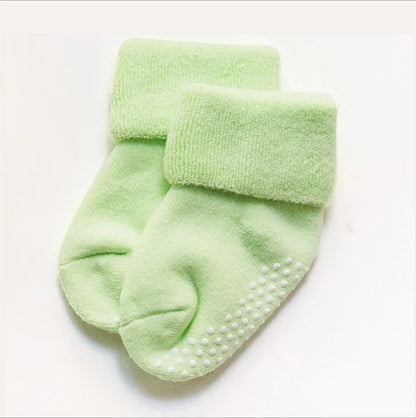 3Pairs Dreamshining Cotton Baby Socks Autumn and Winter Thicken Warm Newborn Boy Girl Socks Floor Wear Antiskid Sock for Kids