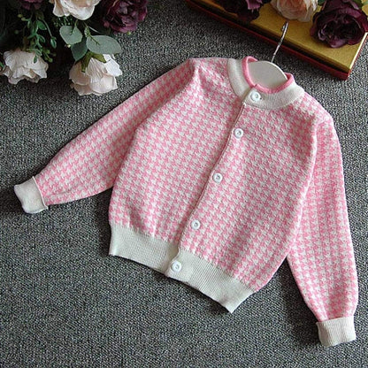 Girls Dress, Autumn Winter Toddler Kids Plaid Knitted Sweater Dress Set Baby Girls Coat Tops+Skirt Set