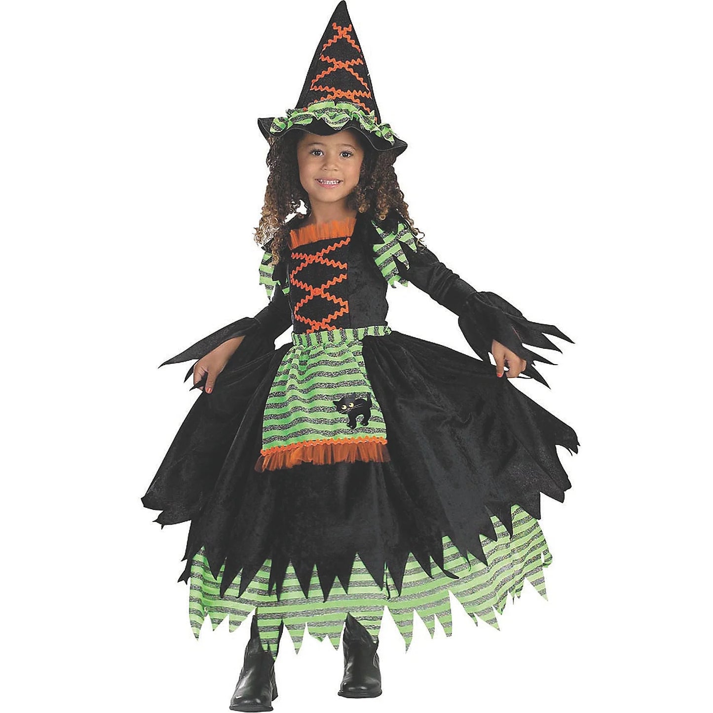 Toddler Girls' Witch Storybook Costume - Size 3T-4T